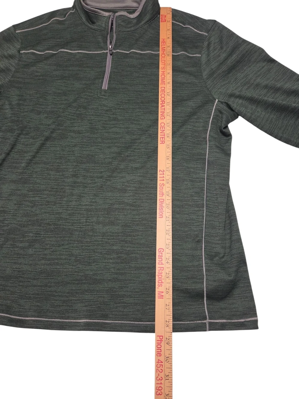 Pebble Beach Golf Performance 1/4 Zip Pullover Dry-Luxe Green Large